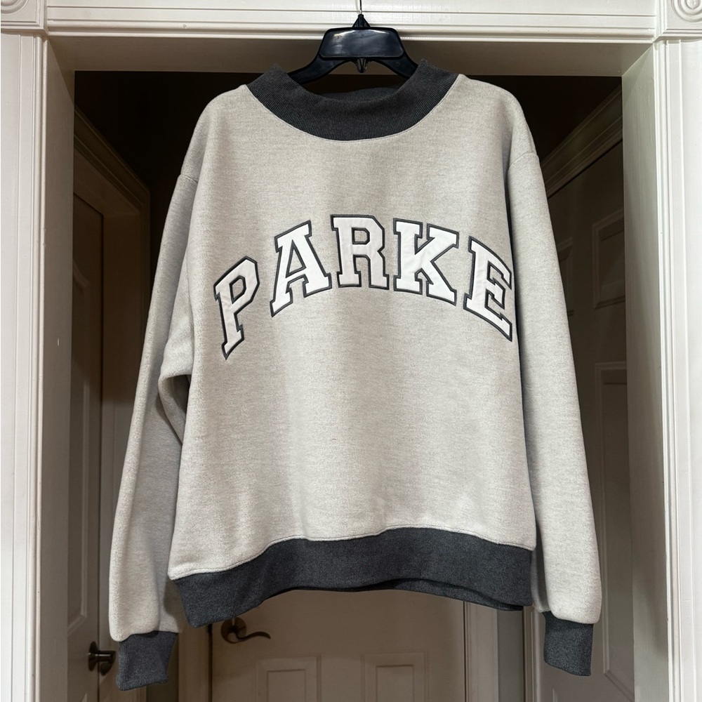 Parke Inside Out Grey Mockneck